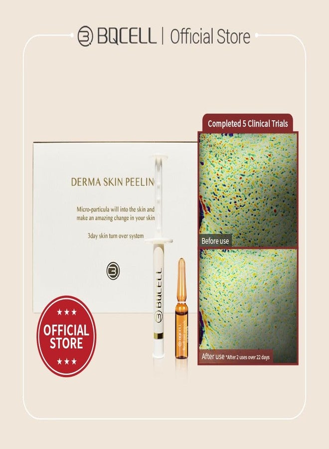 BQCELL [BQCELL] [Made In Korea] [DERMA SKIN PEELING 2g / Recell Cure Serum 2ml, Safety Cap 1ea, 3set], Acne Skin Available, Exfoliating, Facial Scrub, Korean Beauty, Blackhead Remover - Image 2